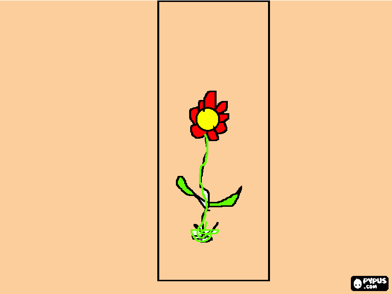 flor de la rosalia para colorear