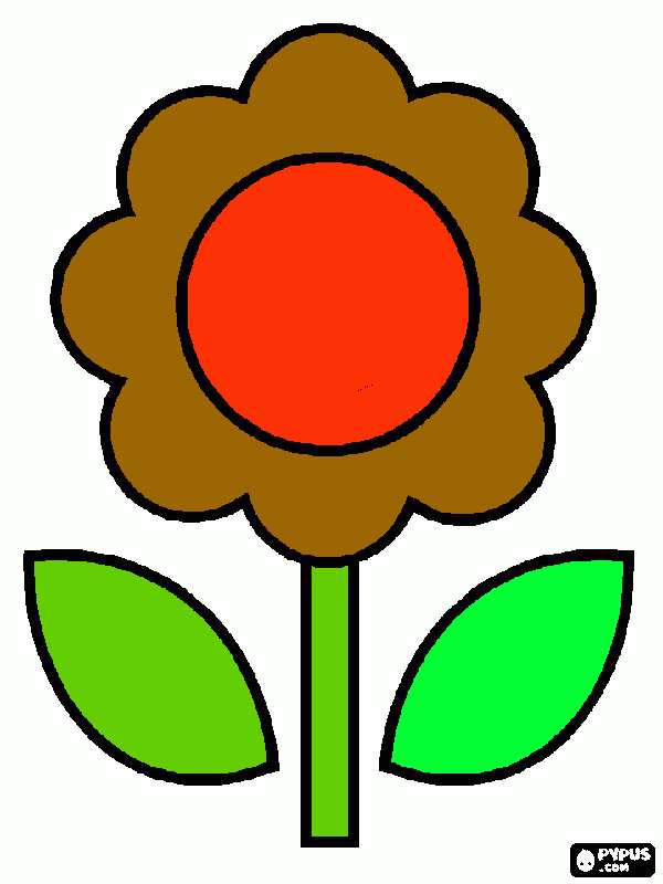 flor margarita para colorear