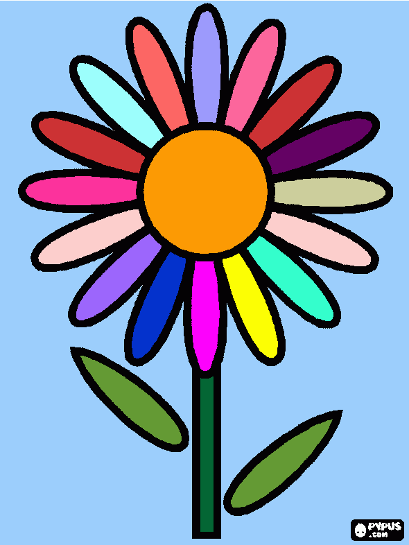 flor milagrosa namen para colorear