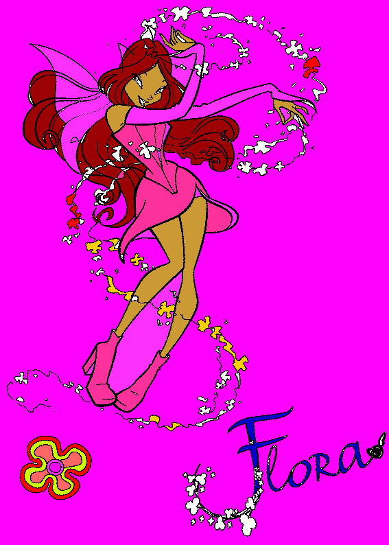 flora para colorear
