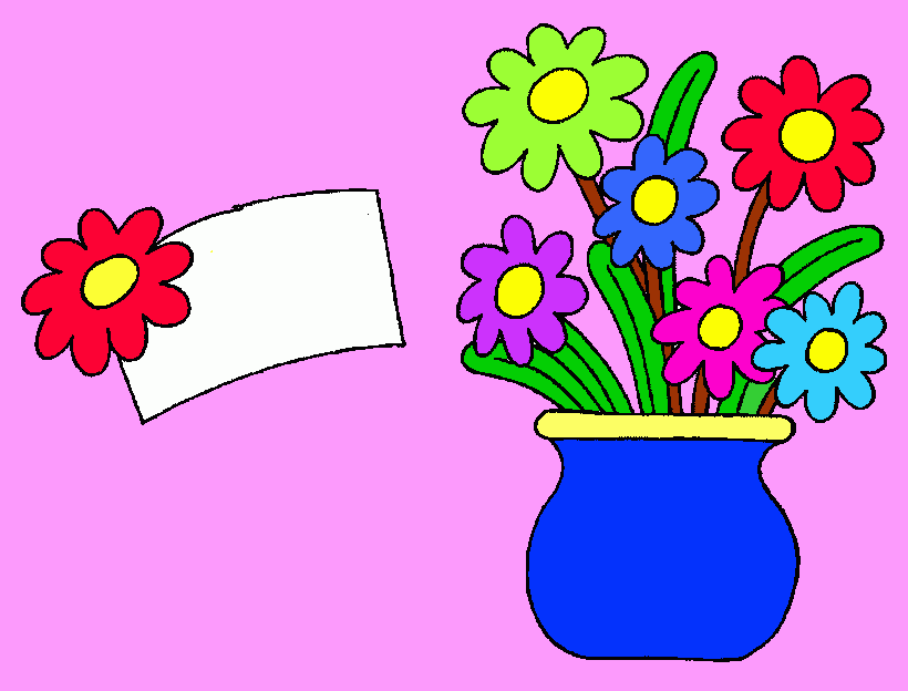 florero para colorear