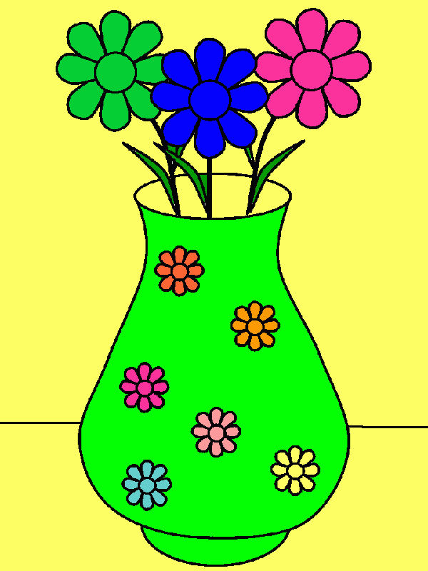 Flores Pintadas para colorear