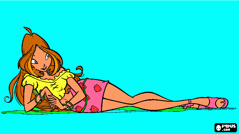 Florita para colorear