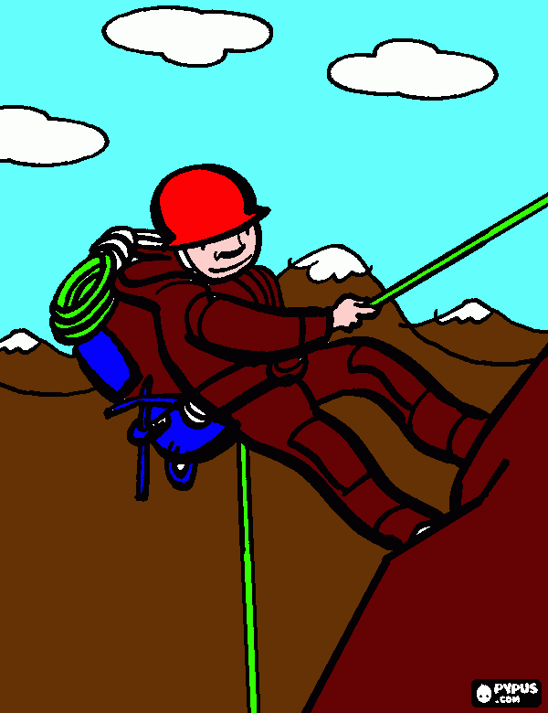 Forestal montañero para colorear