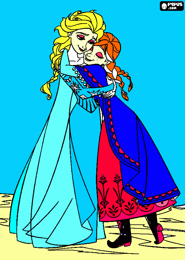 forzen para colorear