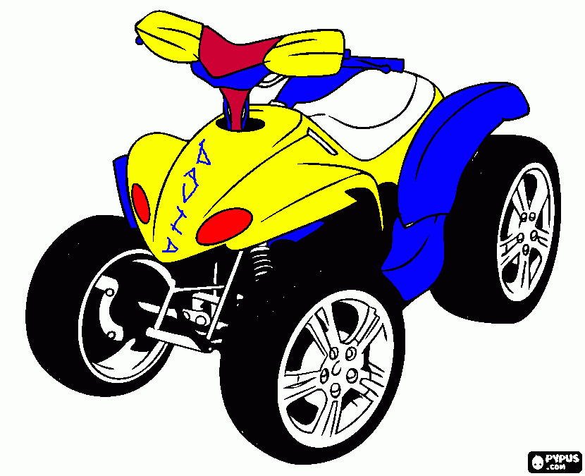 fourtrack para colorear