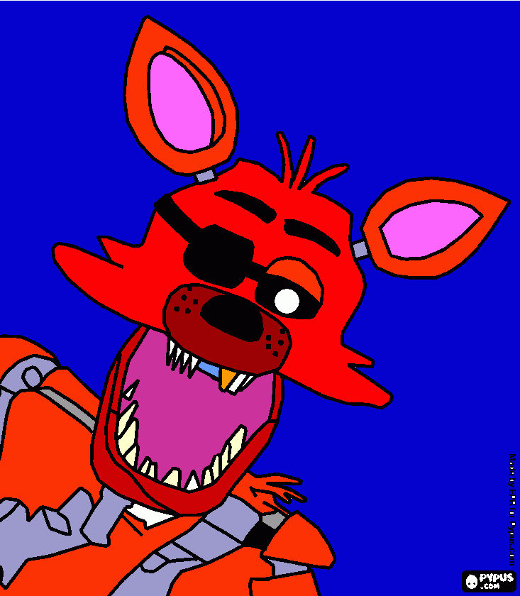 Foxy corrupto para colorear