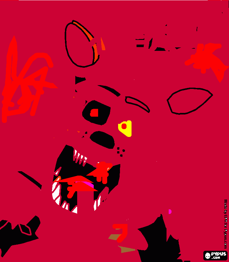 Foxy sangriento para colorear