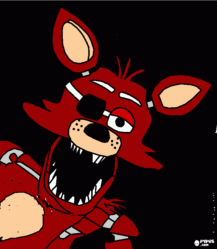 foxy para colorear