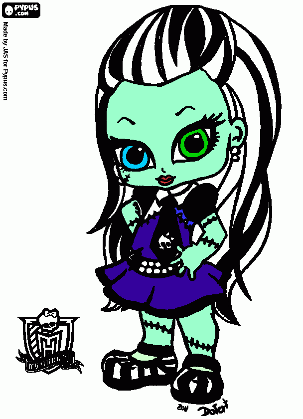 frankie de bebe para colorear