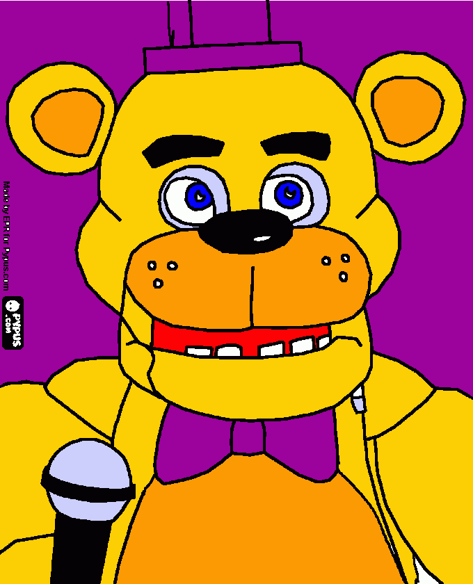 fredbear para colorear