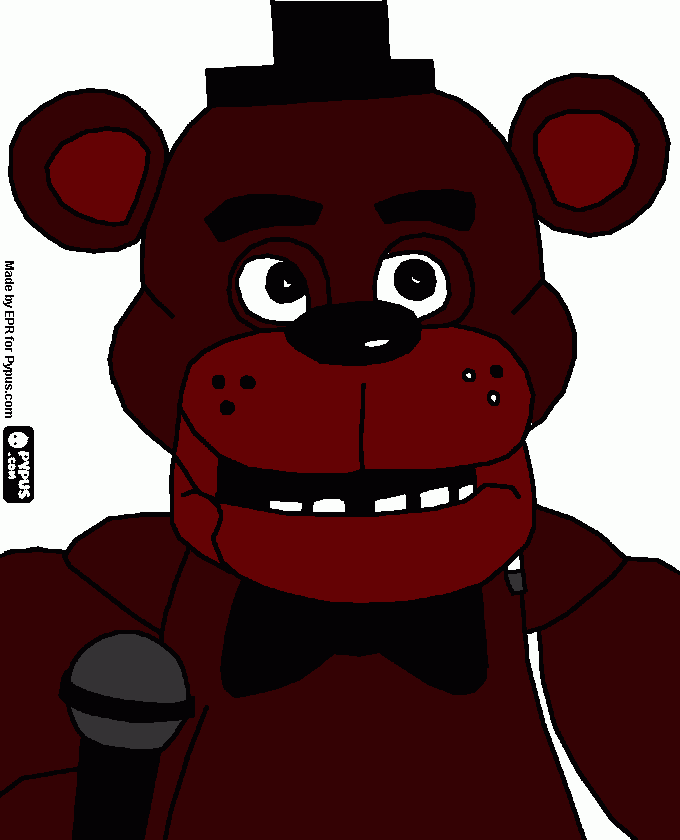 freddy clasico para colorear