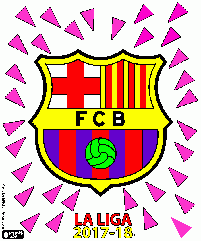 Fredes FC Barcelona para colorear