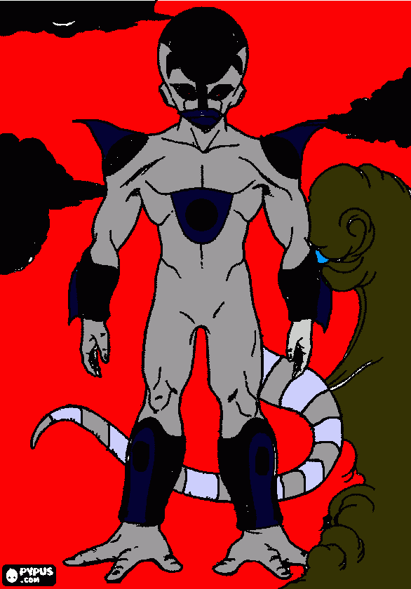 Frezeer maligno para colorear
