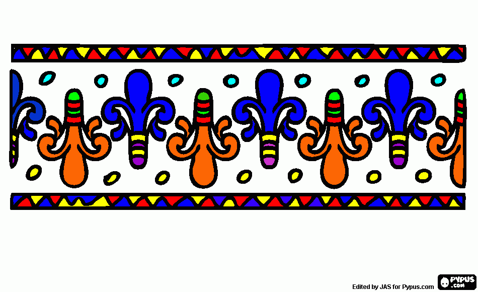 Friso para colorear