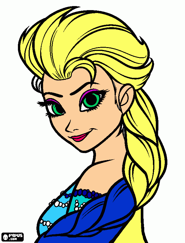 fronce para colorear