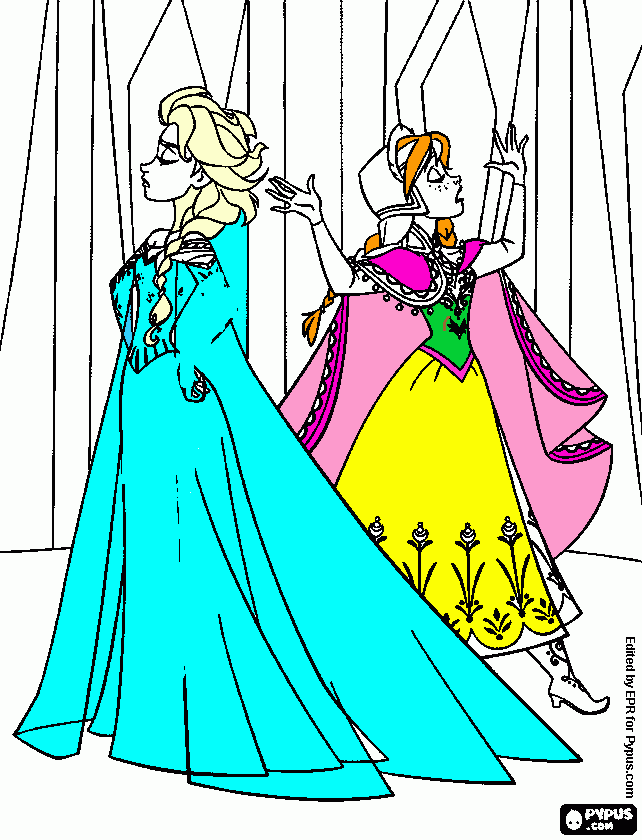 frosen  en   para colorear