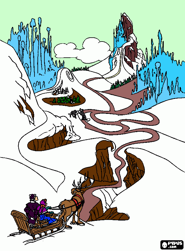 frozen leonor para colorear