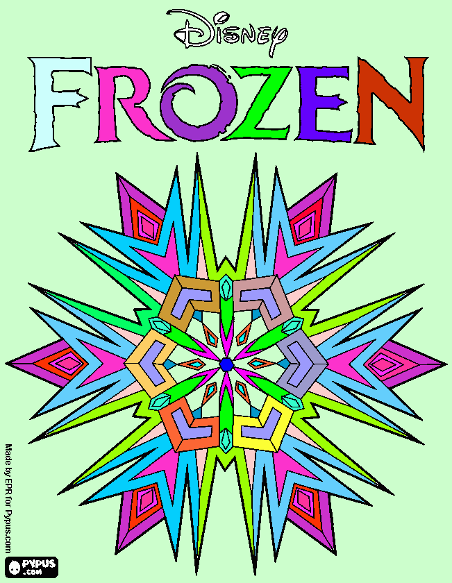 Frozen per imprimir para colorear