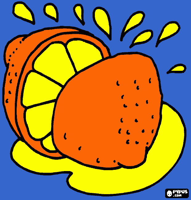 fruta para colorear