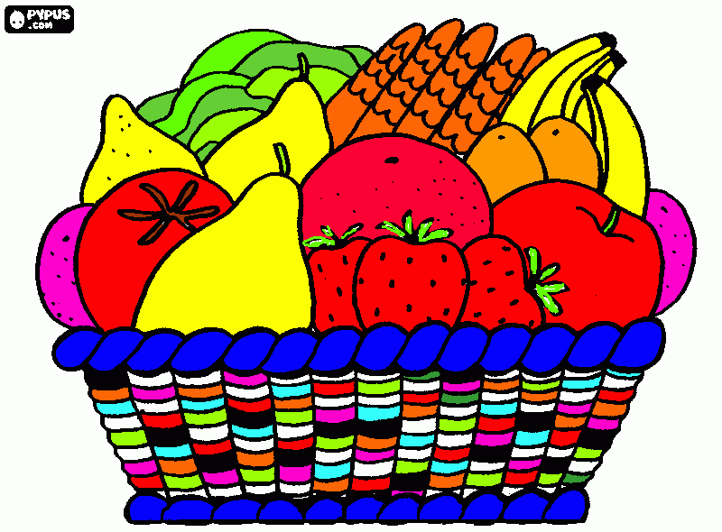frutas exoticas para colorear