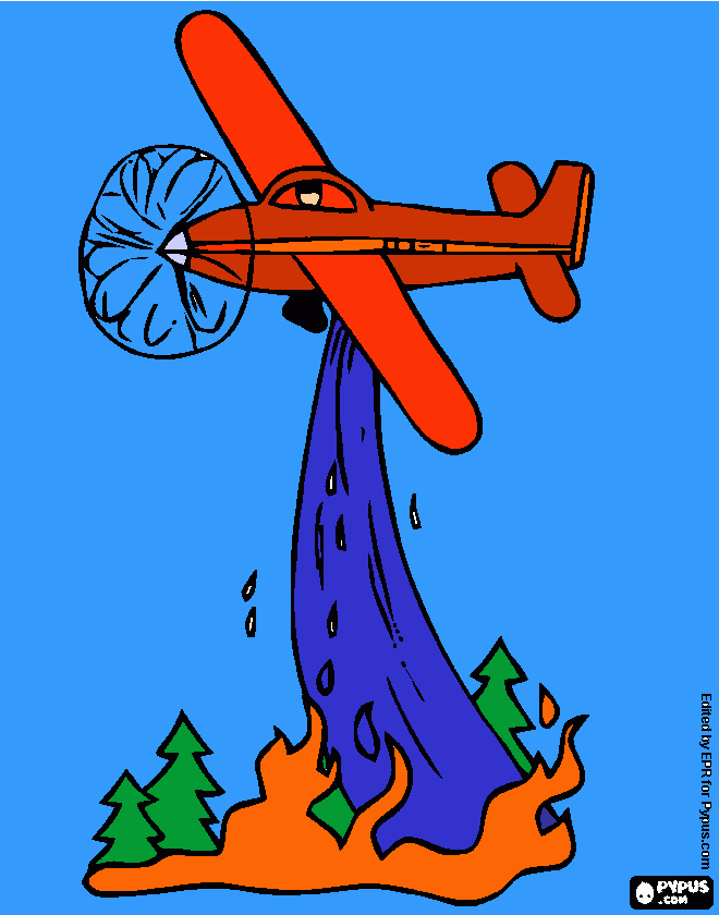 Fuego De Bosque para colorear