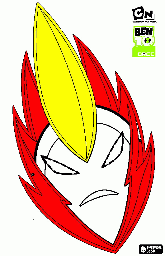 fuego patanoso para colorear