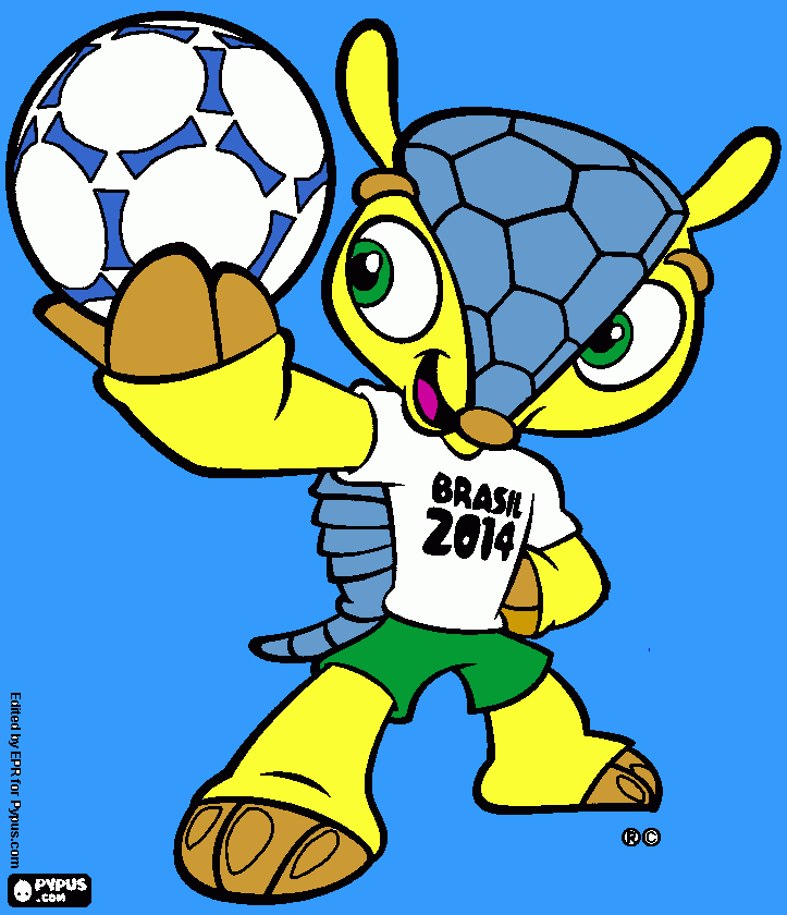 fuleco para colorear