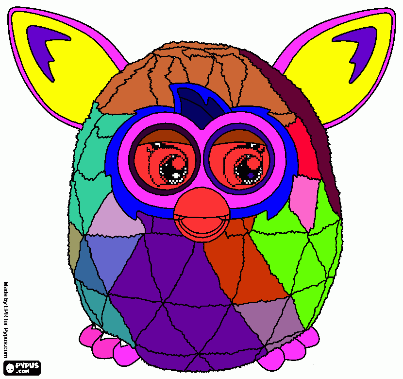 furby gissel para colorear