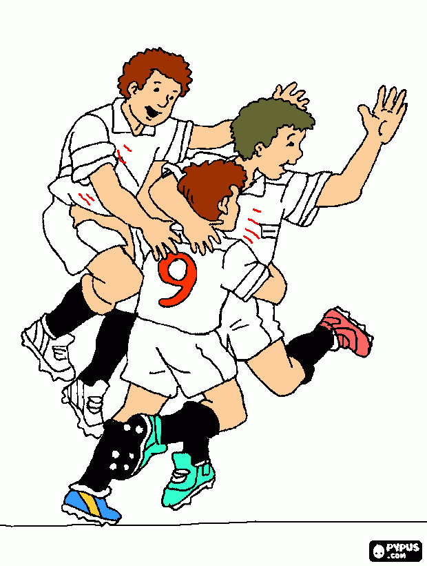 futbolistas para colorear