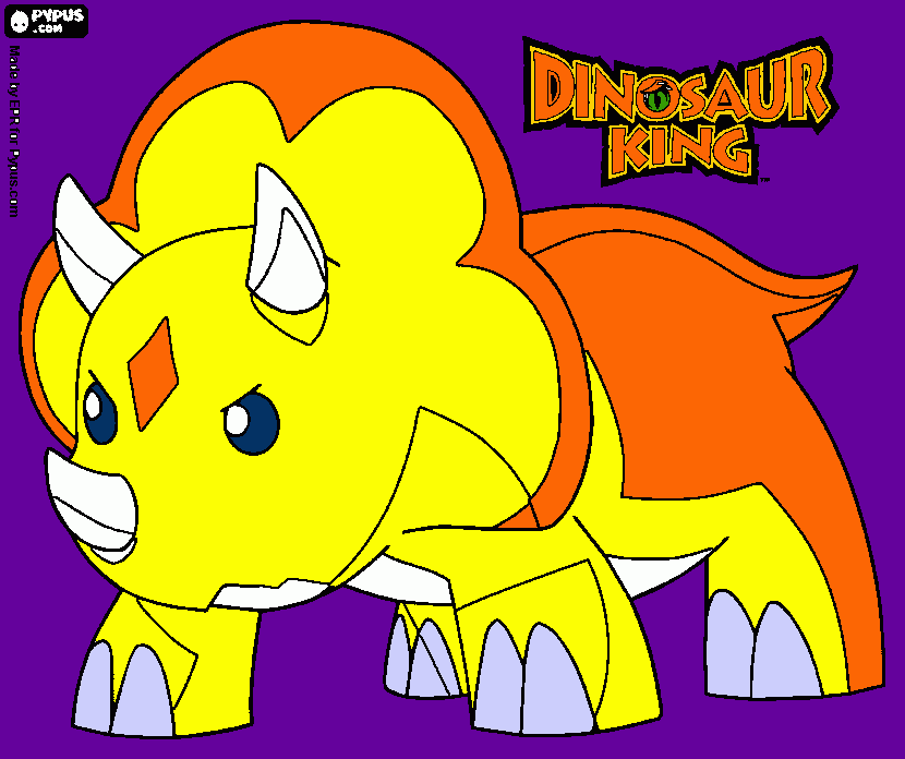 Gabu de Dino Rey para colorear