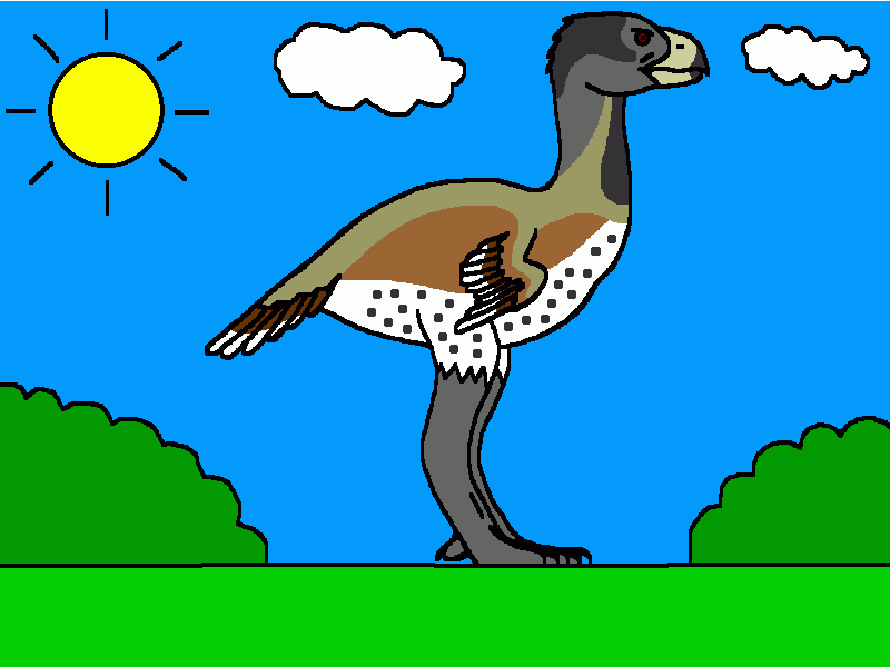 gastornis para colorear