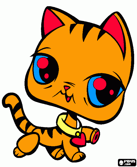 gatita miau miau para colorear