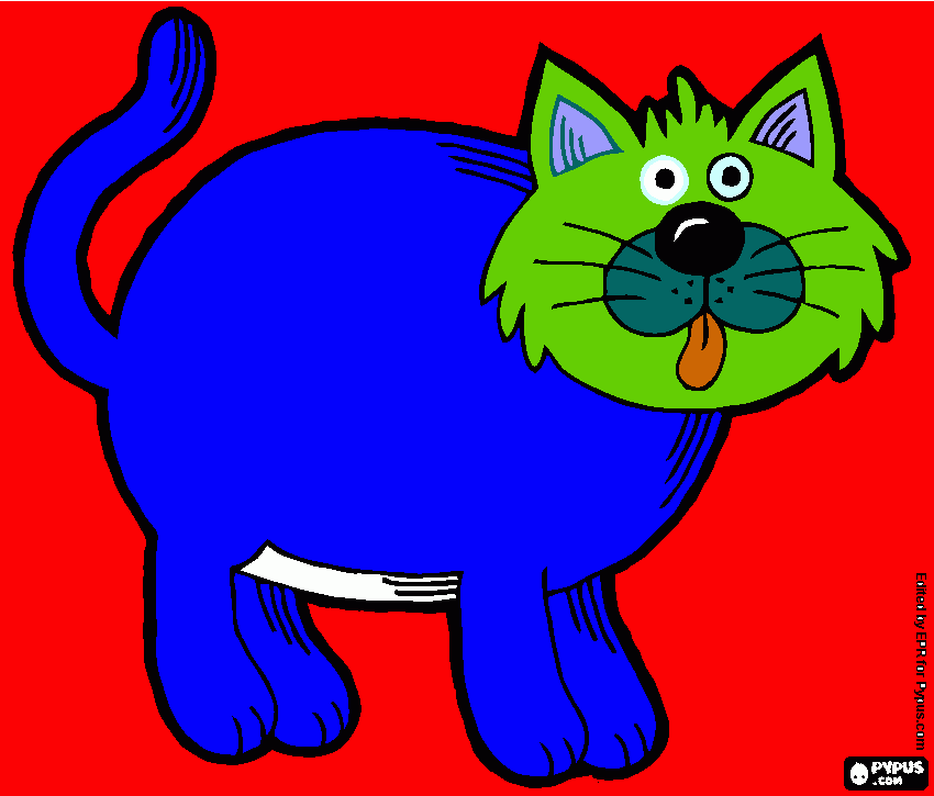 Gatito de Camilo para colorear