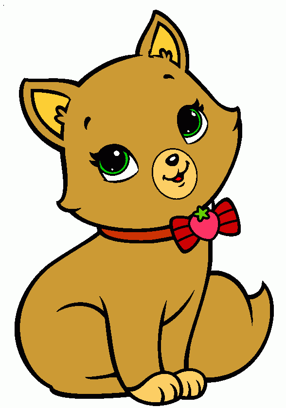 Gatito elegante para colorear