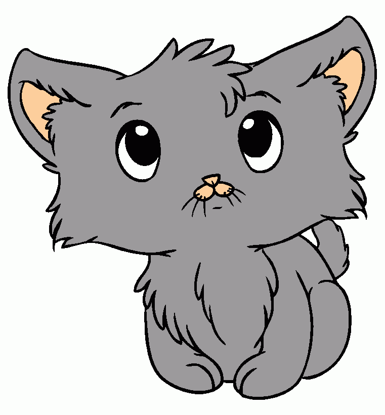gatito lindo para colorear