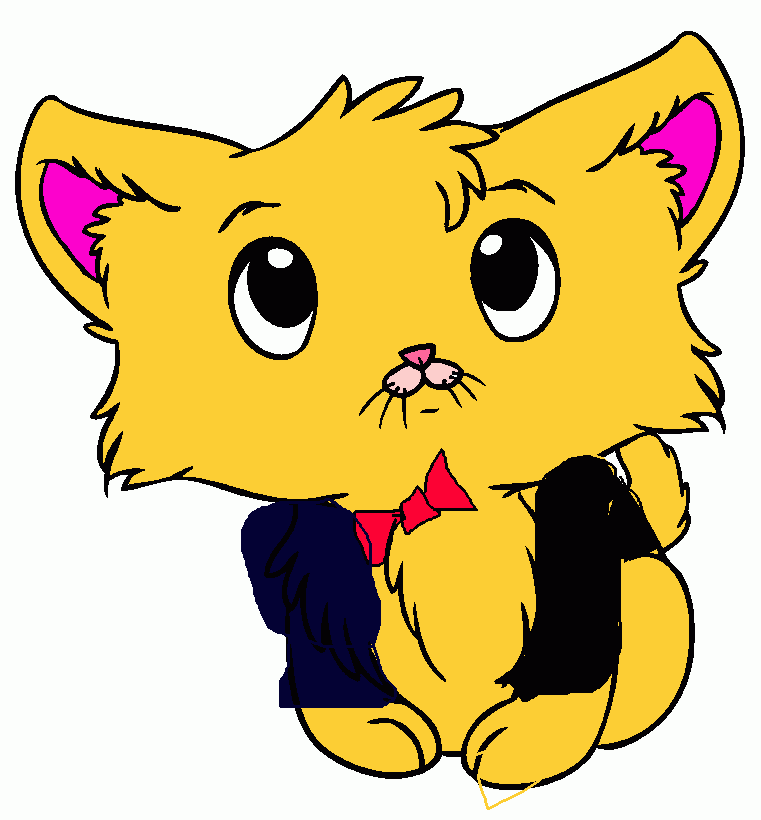gato bebe para colorear