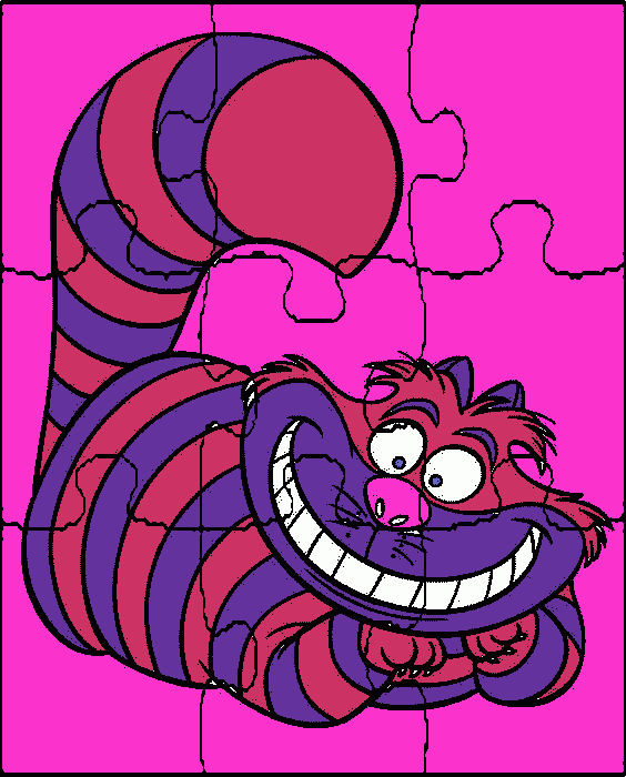 gato de colores para colorear