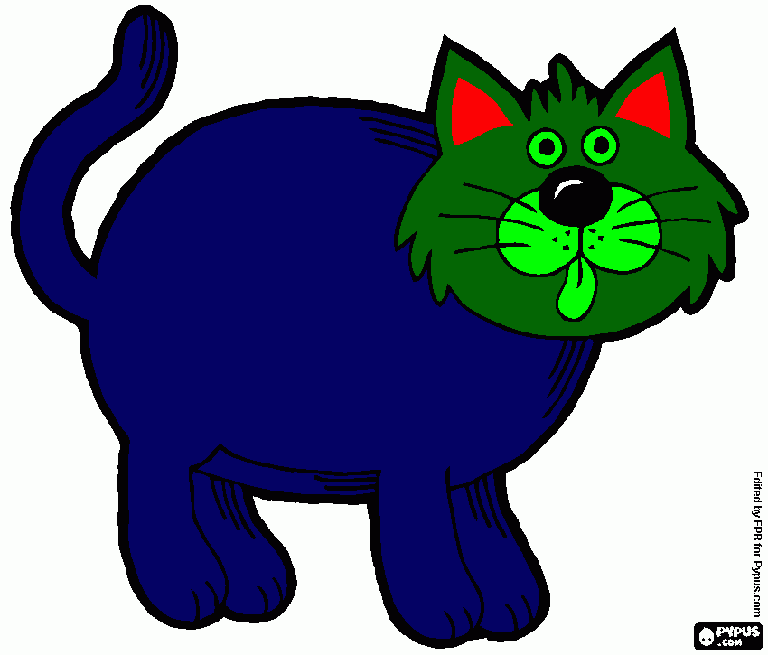 GATO LORENZO para colorear