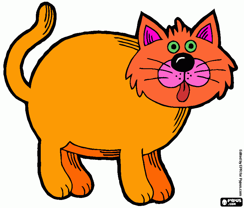 Gato Tomas para colorear