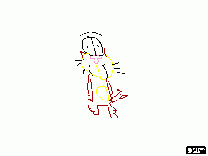 Gaturro para colorear