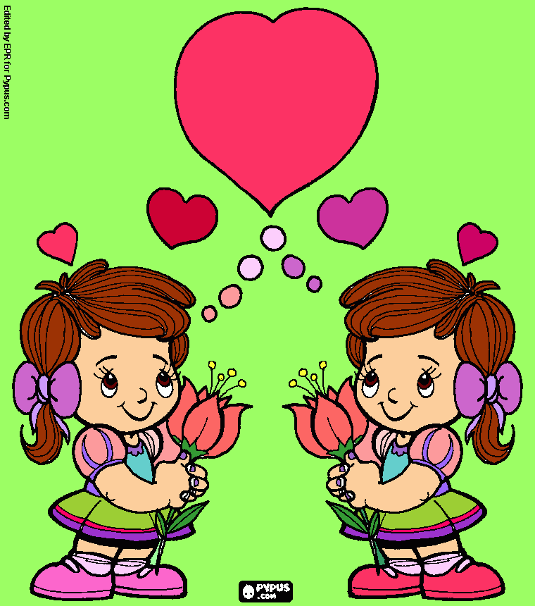 GEMELAS para colorear