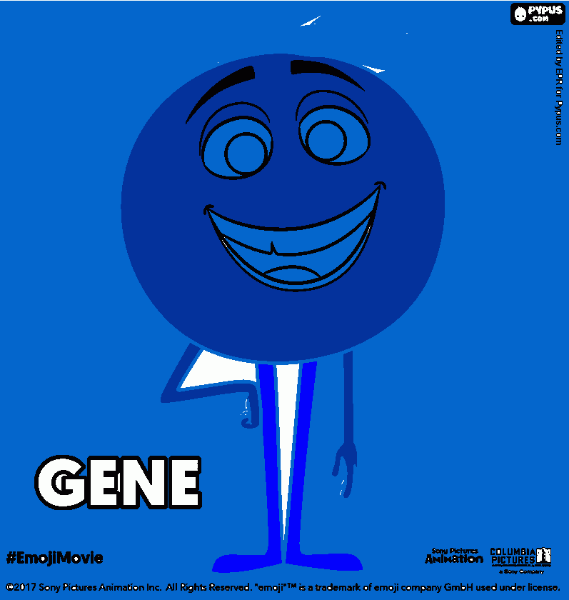 gene para colorear