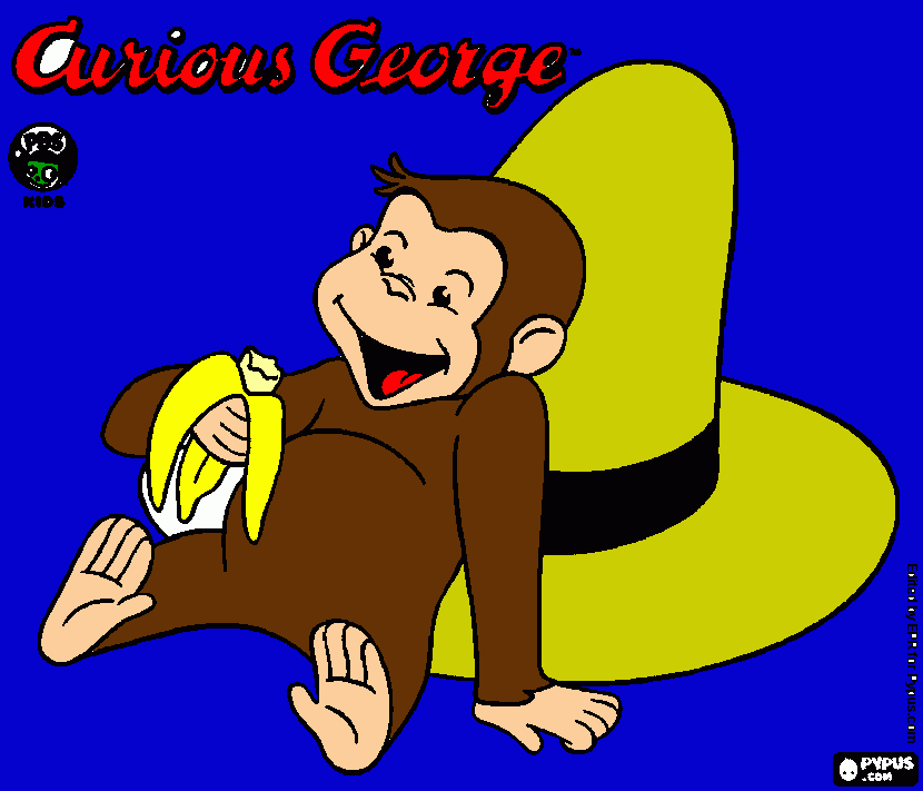 george curios para colorear