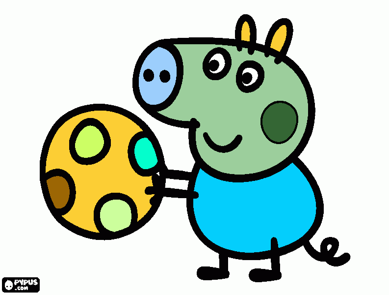 George Jugando para colorear