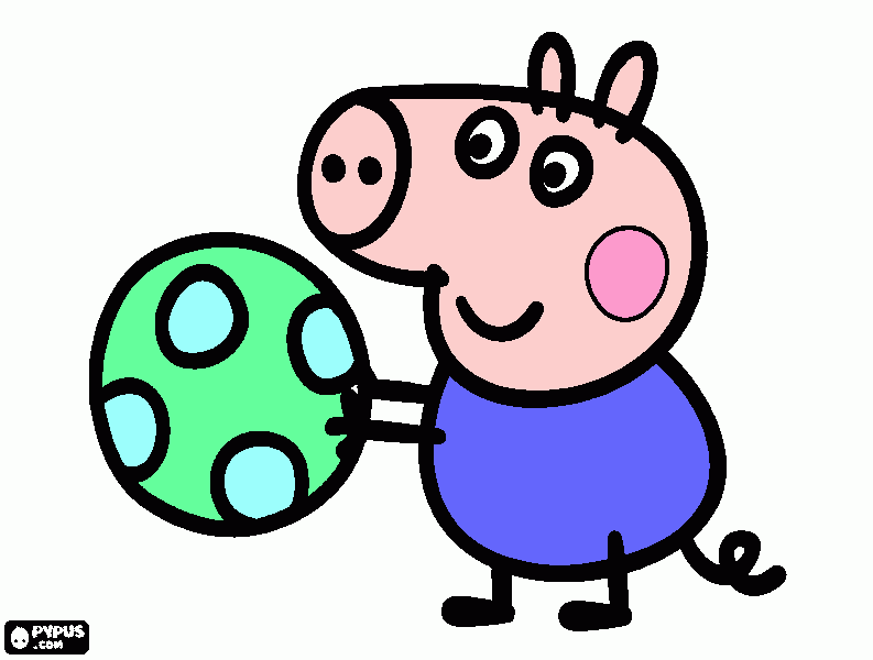 george pig para colorear