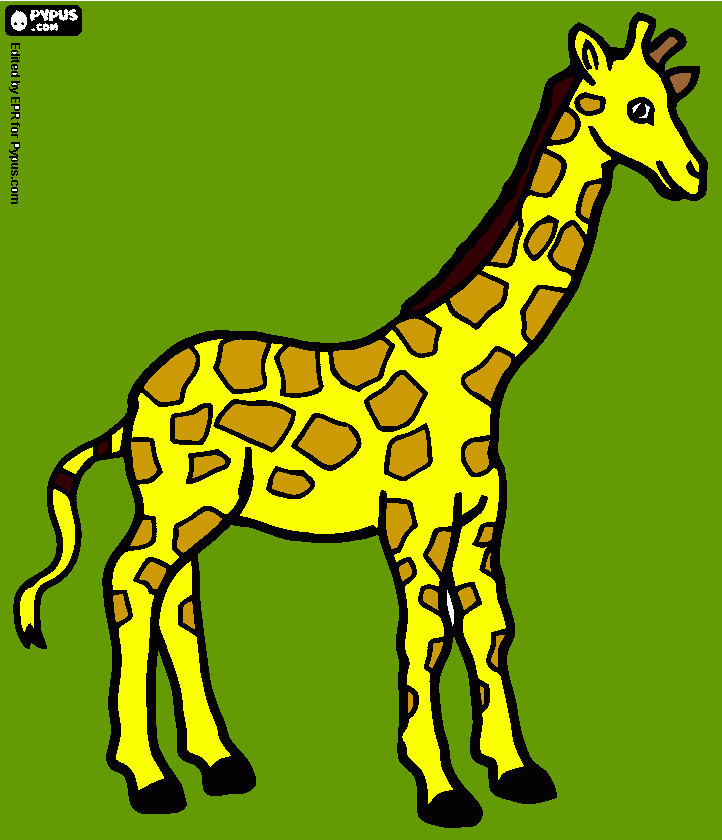 Girafa Gloria para colorear
