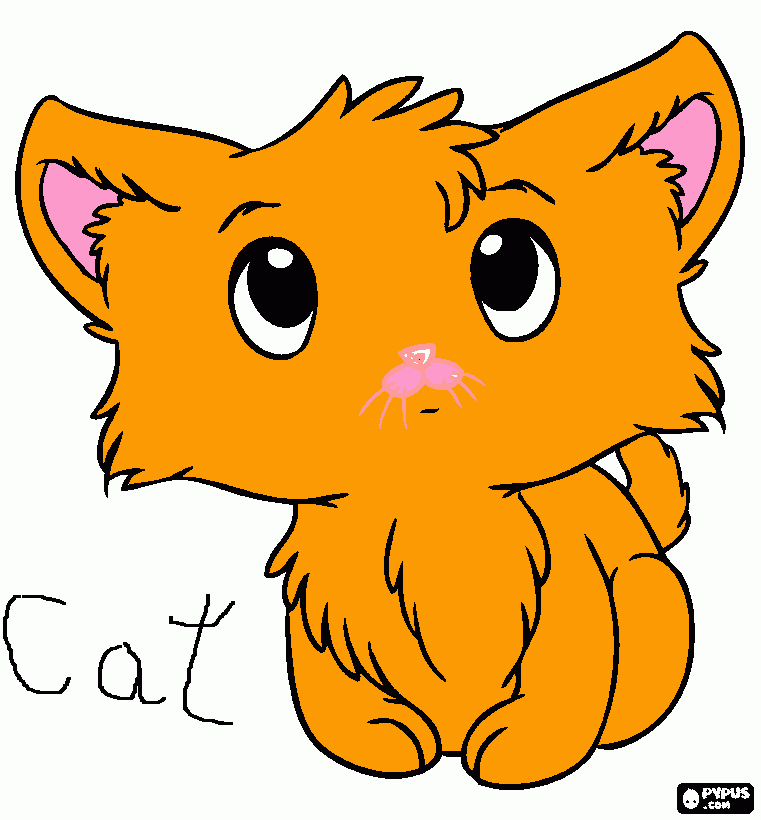 gisel cat para colorear