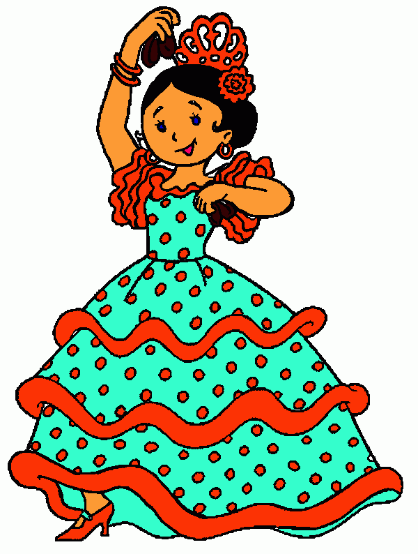 gitana para colorear