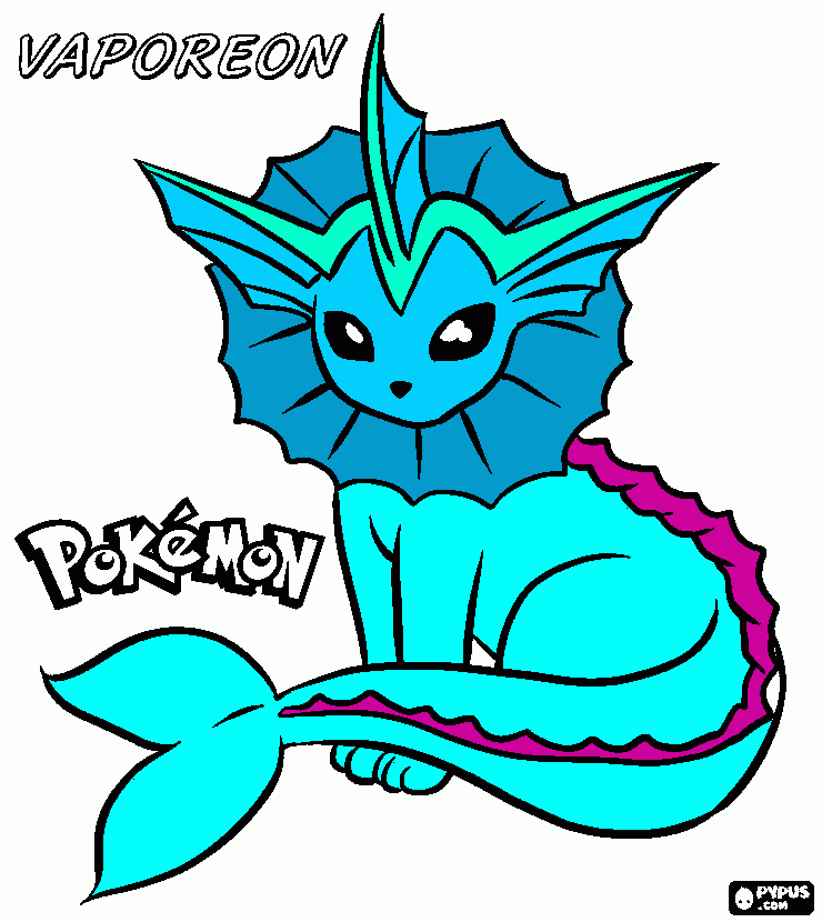 glaceon para colorear